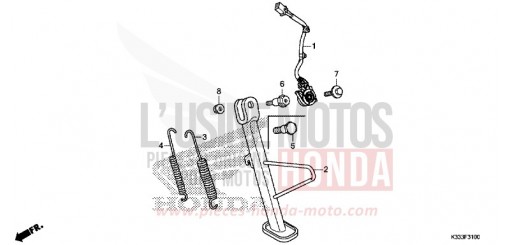 CAVALLETTO CBR250RF di 2015
