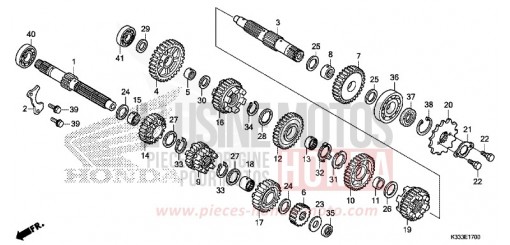 TRANSMISSION CBR250RF de 2015