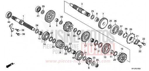 TRANSMISSION CBR250RAB de 2011