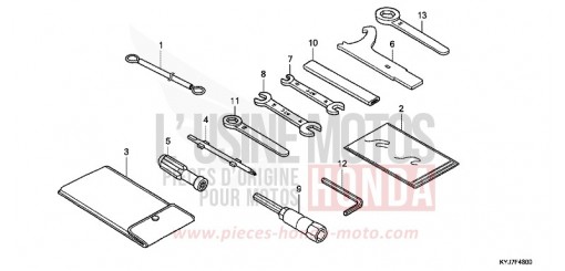 TOOLS CBR250RAD de 2013