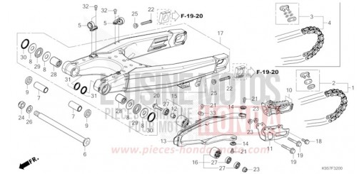 SWINGARM CRF250RS de 2025