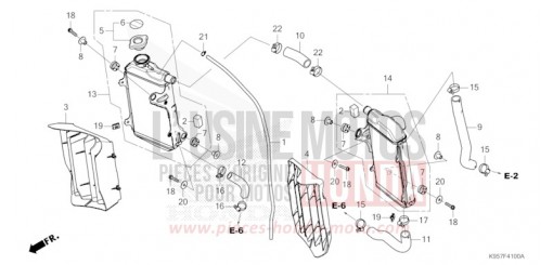 RADIATOR CRF250RS de 2025