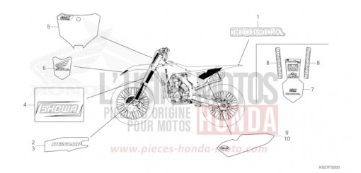 MARK/STRIPE CRF250RS de 2025