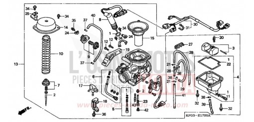 CARBURETOR FES250X de 1999