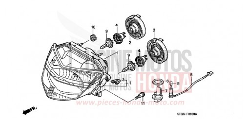 HEADLIGHT FES250X de 1999