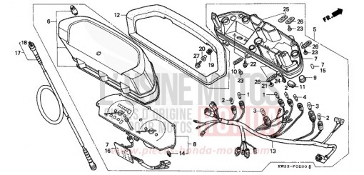 METER NX250J de 1988