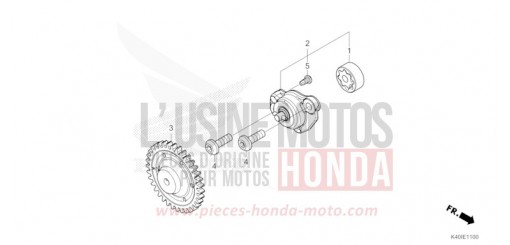 CRANKCASE NX250L de 1990