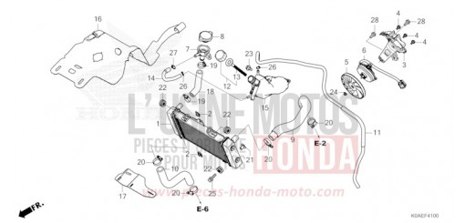 RADIATOR CBF300NAN de 2022