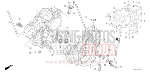 CRANKCASE CBF300NAN de 2022