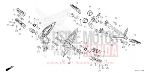 PEDANA CBF300NAN di 2022