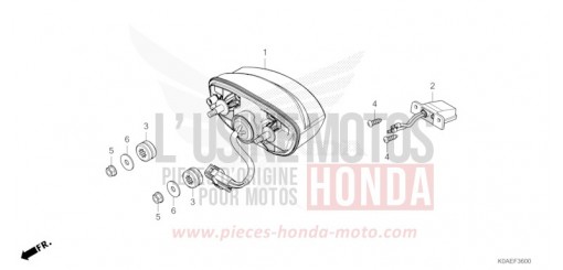 TAILLIGHT CBF300NAN de 2022