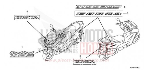 MARCA/EMBLEMA NSS300AD di 2013