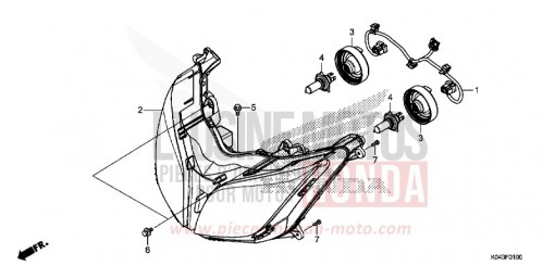 HEADLIGHT NSS300AD de 2013