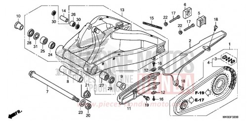 SWINGARM CBR1000RAG de 2016