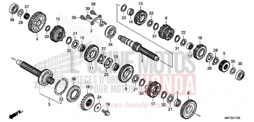 TRANSMISSION CBR1000RAH de 2017
