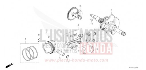CRANKSHAFT/PISTON SH350ASS de 2025