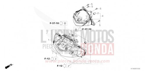 HEADLIGHT SH350ASS de 2025