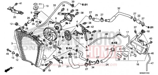 RADIATORE CBR1000RRF di 2015