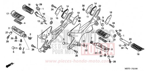 PEDANA CBF500A4 di 2004