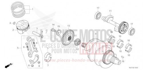 CRANKSHAFT/PISTON CL500AS de 2025