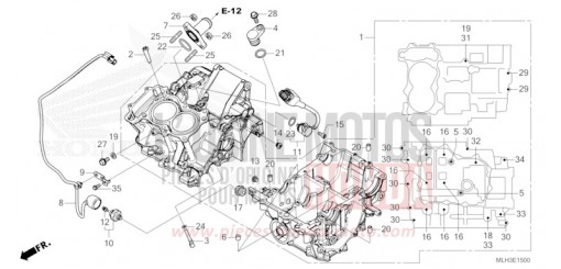 CRANKCASE CMX500AS de 2025