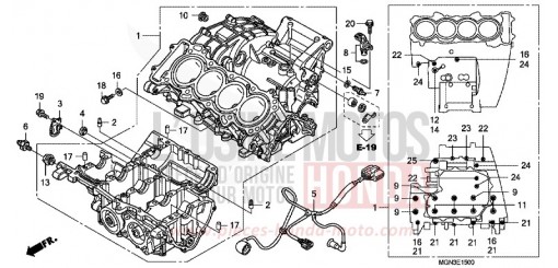 CRANKCASE CBF600NA de 2010