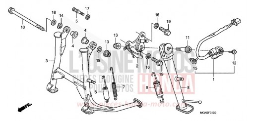 STAND CBF600NA de 2010