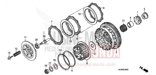 CLUTCH CBF600NA de 2010