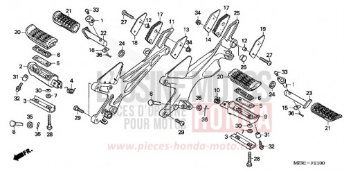 PEDANA CBF600S4 di 2004