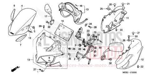 COWL CBF600S4 de 2004