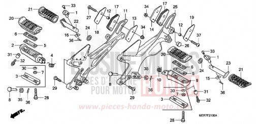 PEDANA CBF600S6 di 2006