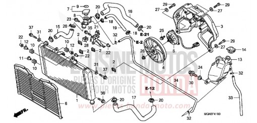 RADIATOR CBF600SA de 2010