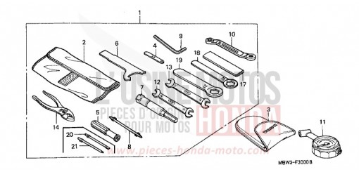 TOOLS CBR600F1 de 2001