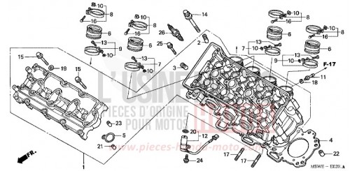 TESTATA CBR600F4 di 2004