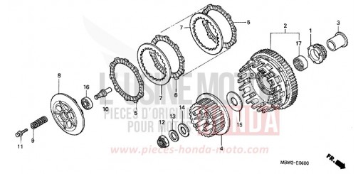 CLUTCH CBR600F6 de 2006