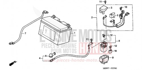 BATTERY CBR600F6 de 2006