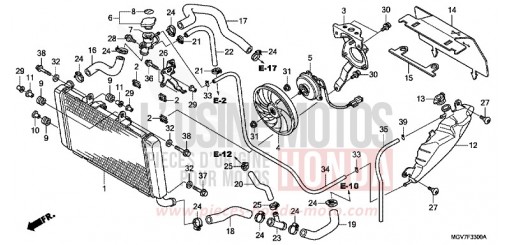RADIATORE CBR600FB di 2011