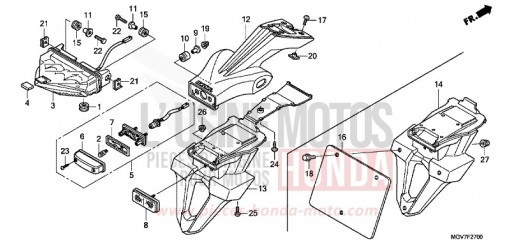 TAILLIGHT CBR600FB de 2011