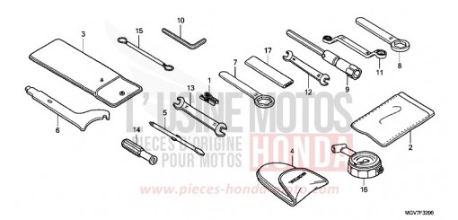 TOOLS CBR600FC de 2012