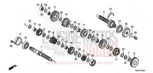 TRANSMISSION CBR600FC de 2012