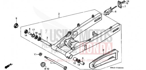 SWINGARM CBR600FH de 1987