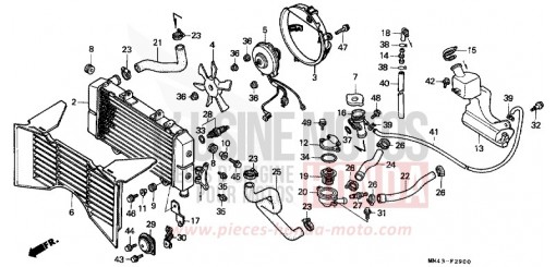 RADIATOR CBR600FH de 1987