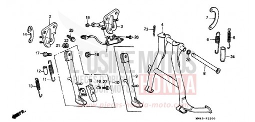 STAND CBR600FH de 1987