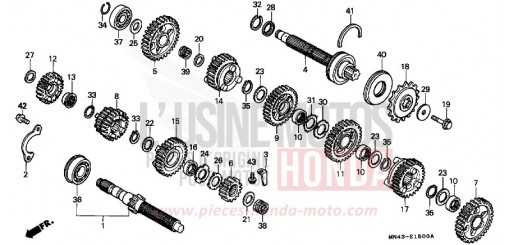 TRANSMISSION CBR600FJ de 1988