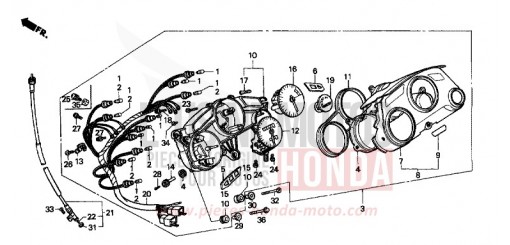 CONTACHILOMETRI CBR600FK di 1989