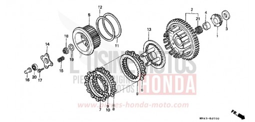 CLUTCH CBR600FL de 1990