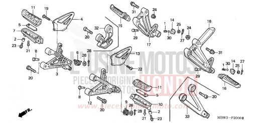 STEP CBR600FS1 de 2001