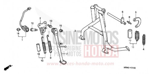 CAVALLETTO CBR600FS1 di 2001