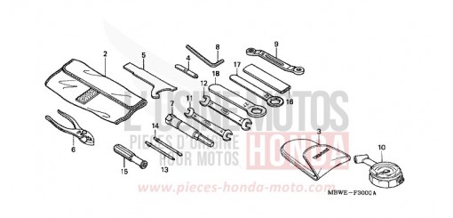 TOOLS CBR600FR2 de 2002