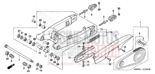 SWINGARM CBR600FR2 de 2002
